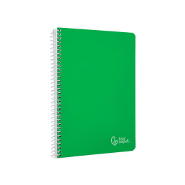 Liderpapel Cuaderno Espiral A4 Witty Tapa Dura 80 Hojas 90gr Pauta 3,5mm con Margen Color Verde