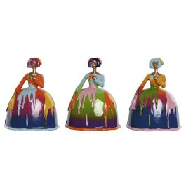 DKD Home Decor Figura Moderna Dama de Resina Multicolor 13x21x17 cm (3 Unidades) DKD Home Decor Figura Moderna Dama de Resina Multicolor 13x21x17 cm (3 Unidades)