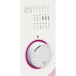 Brother RL-417 Máquina de coser mecánica con 17 funciones de costura, potente luz LED, brazo libre y 3 años de garantía