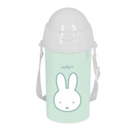Safta Botella Portalíquidos de Agua Miffy 500 mL con Pajita Integrada y Tapa de Apertura Automática, Color Menta (195x73x73 mm) Safta Botella Portalíquidos de Agua Miffy 500 mL con Pajita Integrada y Tapa de Apertura Automática, Color Menta (195x73x73 mm)