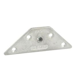 SISO Placa de Montaje Kea M8 123x65mm para Patas de Mesa