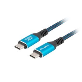 Lanberg Cable USB Tipo C 4.0 de Datos y Carga, 40 Gbps, 240W PD, 100 cm, Transmisión Video 8K, Textil Azul/Negro Precio: 14.7899994. SKU: B1JDDHCBSG
