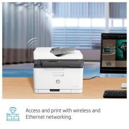 HP 4ZB97A Impresora Multifunción Color Láser MFP 179FNW 4 en 1 WiFi Ethernet USB Fax ADF 40 Hojas Blanca Oficina