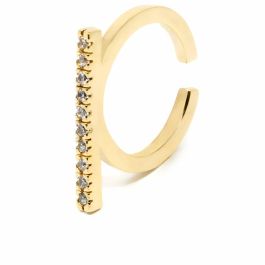 Shabama Anillo MANHATTAN GOLD para Mujer con 10 Circonitas Blancas Talla Brillante, Diseño Alargado Oro Brillo Ajustable, 2,3cm Precio: 33.4999995. SKU: B1HFVALVDQ