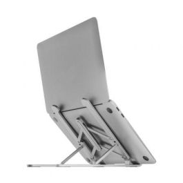 Aisens Soporte Ajustable para Tablet y Portátil, Plegable y Compacto, 7 Alturas, Aleación de Aluminio, 20 kg de Carga