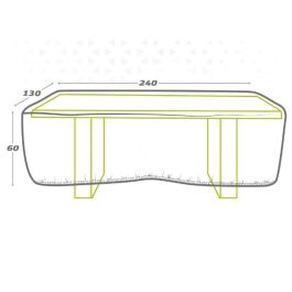 Funda Protectora Aktive Mesas 240 x 60 x 130 cm (6 Unidades) Funda Protectora Aktive Mesas 240 x 60 x 130 cm (6 Unidades)