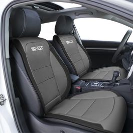 Abc SPCS424GR Respaldo Universal para Asiento Delantero de Coche Gris Acolchado en Poliéster y PVC