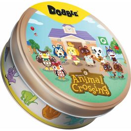 Asmodee ASM3558380126836 Dobble Animal Crossing funda ecológica FR/NL - Juego de Cartas Rápido y Divertido