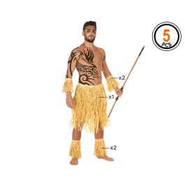 Set Hawaiano Disfraz Adulto 5 Piezas - Falda, Puños y Banda Tobilleras - Temática Fiestera Precio: 7.99731955. SKU: S1122730