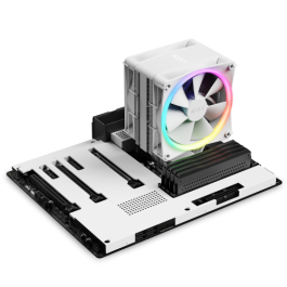 NZXT T120 RGB Procesador Refrigerador de aire 12 cm Blanco 1 pieza(s)