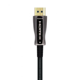 AISENS - CABLE HDMI V2.1 AOC ULTRA ALTA VELOCIDAD / HEC 8K@60HZ 4K@120HZ 4:4:4 48GBPS, A/M-A/M, NEGR