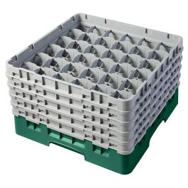 CAMBRO - 36S958-119 - Cesta de lavado 36 comp. 5 alturas - 7,2 cm Ø máx. - alt. máx. 25,8 cm - 50 x 50 x 30,8 cm - Verde sherwood Precio: 107.49999975. SKU: B128E9QZVW