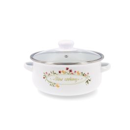 Quid Cacerola Acero Esmaltado Memory 20 cm Multicolor Antiadherente Apta Todo Tipo de Cocinas