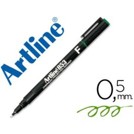 Rotulador Artline Retroproyeccion Punta Fibra Permanente Ek-853 Verde -Punta Redonda 0.5 mm 12 unidades Precio: 13.59000005. SKU: B15QFRF2RG