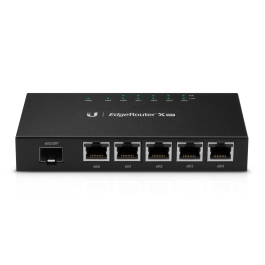 Ubiquiti EdgeRouterX SFP Router Gigabit PoE Avanzado con 5 Puertos RJ45 y 1 Puerto SFP Óptico para Redes Precio: 86.49999963. SKU: B14HNH2Z24