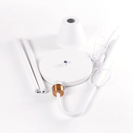 Lámpara de Suelo "Wayne" Recta Nórdica E27 SKD-F020-W