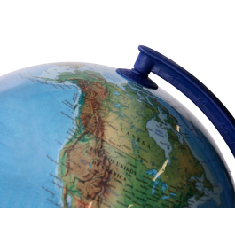 Liderpapel Globo terráqueo con luz físico y político escribible diámetro 30 cm