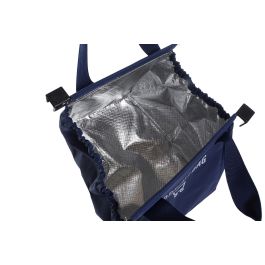 DKD Home Decor Bolsa Azul Marino Verde Musgo PVC Aluminio con Ganchos para Carro 27 x 29 x 24 cm (2 Unidades)