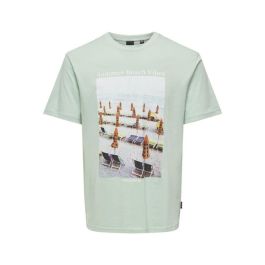 Camiseta Deportiva de Manga Corta Only & Sons Onskolton Reg Beach Surf Negro Verde Precio: 16.214. SKU: B19BD6MJMM