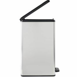 Papelera Slim - SLIM BIN - CURVER - 40L - Ahorro de espacio - 40 x 25 x 61 cm - Gris metalizado