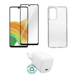 eSTUFF Kit for Samsung Galaxy A33 5G. Charger, Cover, Glass. Brown Box. Precio: 33.4999995. SKU: B13DXV29KC