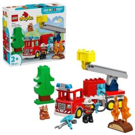 Lego Duplo Camión de Bomberos con Manguera y Bomberos Juego de Construcción 18 Meses