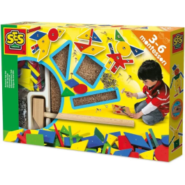 Ses Creative Original Tap Tap Juego de Ensartar con Piezas de Madera, Corcho, Mazo y Clavos para Niños Precio: 31.50000018. SKU: B18HBPKGTS