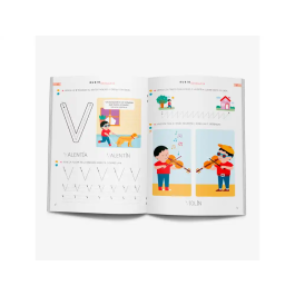 Rubio Cuaderno 2B Mayúsculas Caligrafía Para Niños A Partir de 4 Años Con Pegatinas