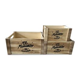 Juego de Cajas Decorativas Versa Madera (3 Piezas) Juego de Cajas Decorativas Versa Madera (3 Piezas)