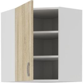 SARA 6060 Unidad Alta de Esquina - Decoración Roble Sonoma - L59xP59xH71,5 cm