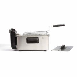 Livoo DOC216 Freidora 3 L 2000W con Depósito Acero Inoxidable Extraíble, Cesta Freír Extraíble y Termostato Regulable