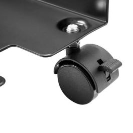 Ewent EW1291 Soporte de CPU Móvil Universal con Ruedas, Base Ajustable, Negro