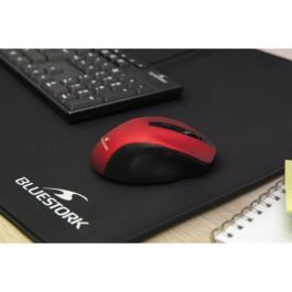 Ratón Inalámbrico - BLUESTORK - OFFICE 75 - Recargable - PC/MAC - Rojo