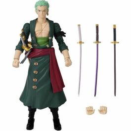 Bandai Figura One Piece Anime Heroes Zoro - 17cm, +16 puntos de articulación