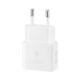 Samsung Adaptador de Corriente 25W (sin cable) Blanco Samsung Adaptador de Corriente 25W (sin cable) Blanco