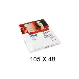 FABRISA 15316 Etiquetas Adhesivas A4 105x48 mm 100 Hojas Blancas para Impresoras Láser Inkjet Copiadoras Cantos Rectos Precio: 14.49999991. SKU: B18HXFPVP6