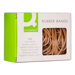 Q-connect Gomillas Elásticas 100 gr, 90 x 2 mm