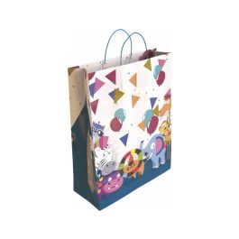 Bolsa Para Regalo Basika Papel Estucado 160 gr Todo Año Con Asa Retorcida Tamaño S 24+10x32 cm 24 unidades