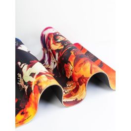 ERIK Alfombrilla Gaming Black Clover 80x35cm - Tapete Antideslizante para Teclado y Ratón, Uso Intensivo, Superficie Textil Impermeable