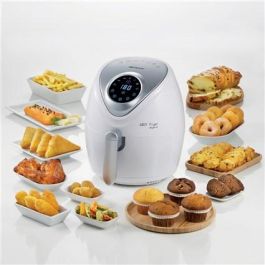 Ariete Freidora de Aire 4616/03 Blanca con Pantalla LCD Táctil, Cocina Saludable con Menos Grasa