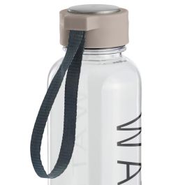 Day Botella de Agua 500 ml Con Correa, Tapón Coloreado Surtido, Texto "Water", Libre de BPA y Lavavajillas Day Botella de Agua 500 ml Con Correa, Tapón Coloreado Surtido, Texto "Water", Libre de BPA y Lavavajillas