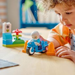 Lego Juego de construcción Moto de Policía Azul Duplo, Edad mínima recomendada: 18 meses