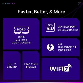 Asus ROG STRIX B860-G GAMING WiFi Placa base Intel B860 LGA 1851 micro ATX