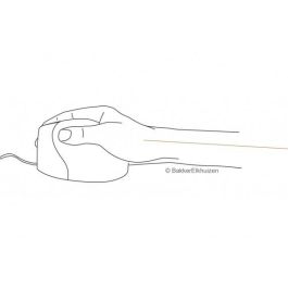 Evoluent BakkerElkhuizen4 Ratón Ergonómico Vertical Inalámbrico Láser 2600 DPI para Zurdo