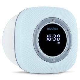Medion MED4061275227659 Radio de Ducha FM Bluetooth IPX6 con Soporte de Ventosa – Azul