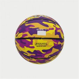 Balón de Baloncesto Peak Peak Camo Ball Amarillo Morado (Talla 5)