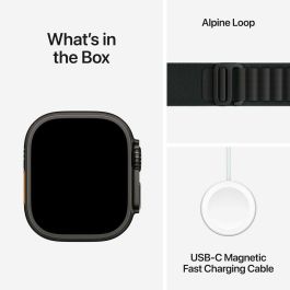 Apple Watch Ultra 3 Titanium Cellular 49mm, Alpine Loop Negro (Talla M)