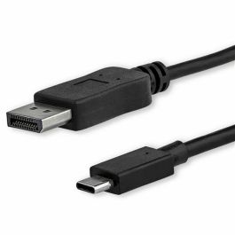 Adaptador USB C a DisplayPort Startech CDP2DPMM1MB Negro 1 m Adaptador USB C a DisplayPort Startech CDP2DPMM1MB Negro 1 m
