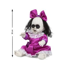 Muñeca Maldita de Terror 30 cm con Vestido Rosa para Decoración Halloween | Ambienta Escenas de Miedo Precio: 8.88999947. SKU: S1123411