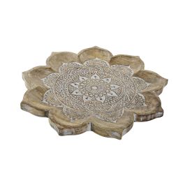 DKD Home Decor Centro de Mesa Indio Natural Mango Mandala 46 x 46 x 4 cm (2 Unidades) Precio: 54.49999962. SKU: B1ARBYTZV2